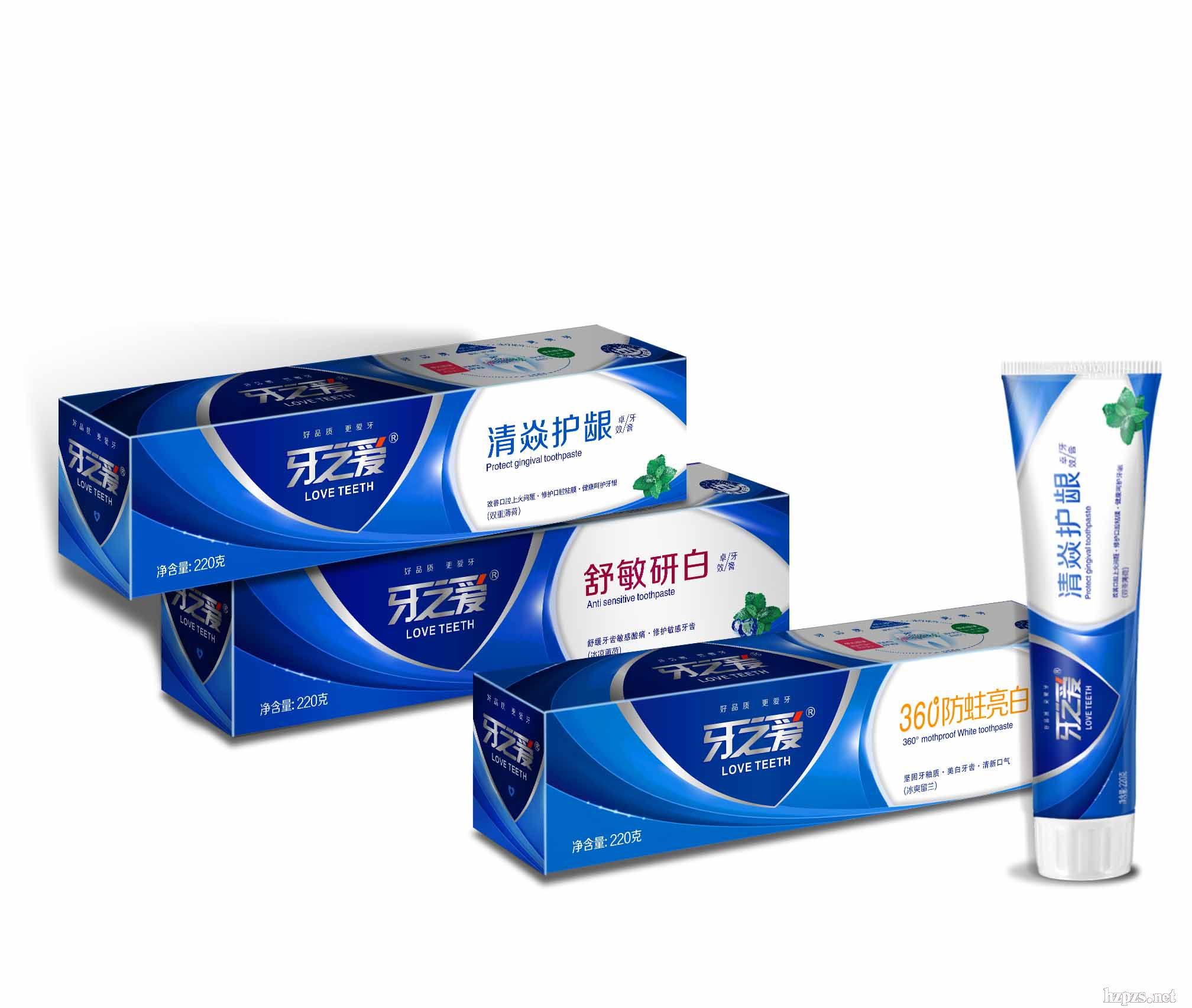 牙之愛卓效清焱護(hù)齦牙膏220g贈(zèng)送玻璃杯