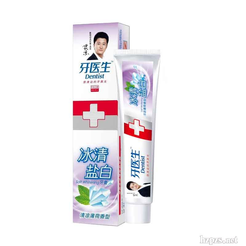 120g牙醫(yī)生冰清鹽白牙膏